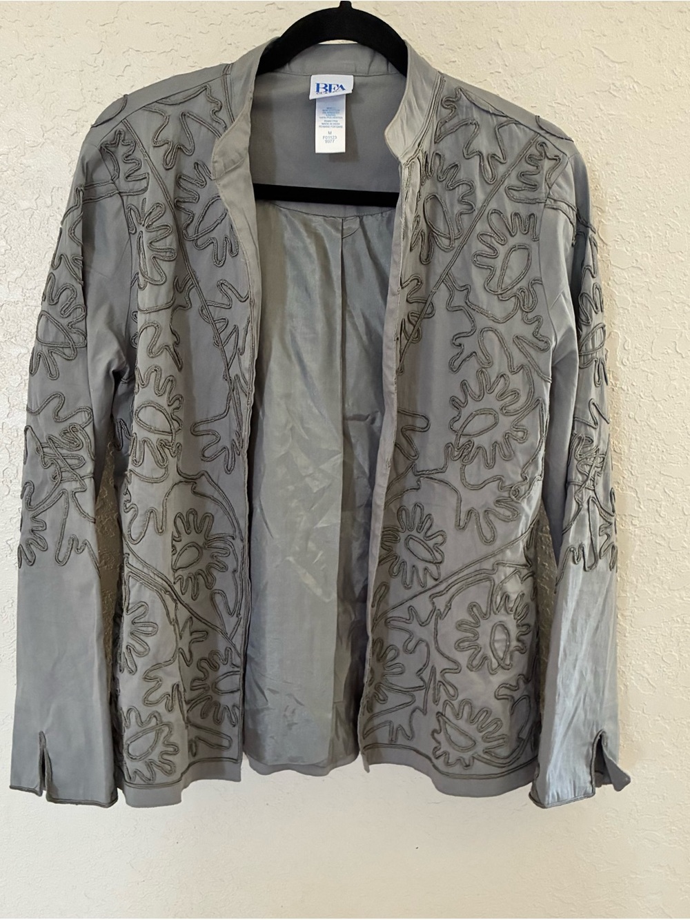 BFA Classics Jacket Women's Embroidered Floral Jacket Cottage Boho